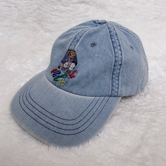 Polo Ralph Lauren Polo Bear Denim Ball Cap NWT - Picture 3 of 5